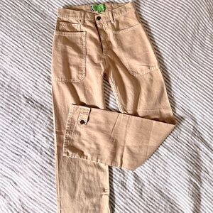 Free People SR Vs. Sandrine Rose Jeans Tan